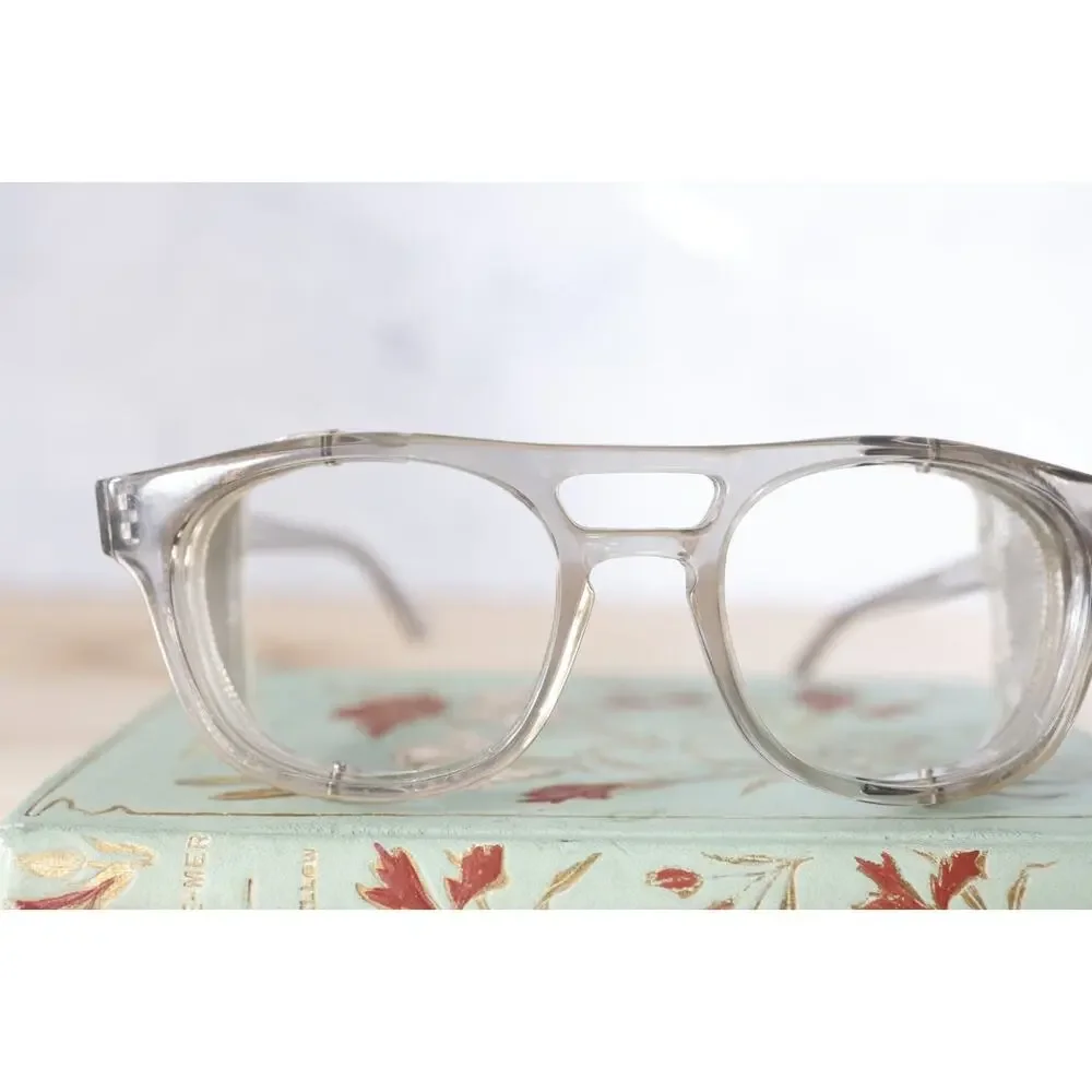 Vintage 1970s Titmus Eyeglass Safety Glasses Side Shields Retro Midcentury